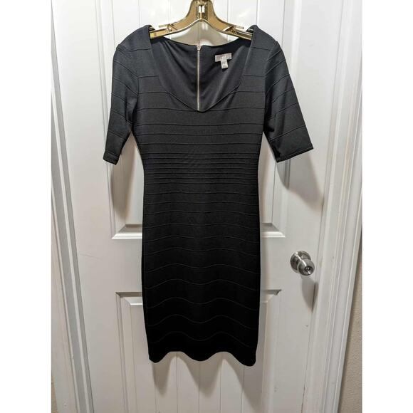 Bisou Bisou Black Cocktail Party Dress Women's Size 6 - Picture 1 of 10